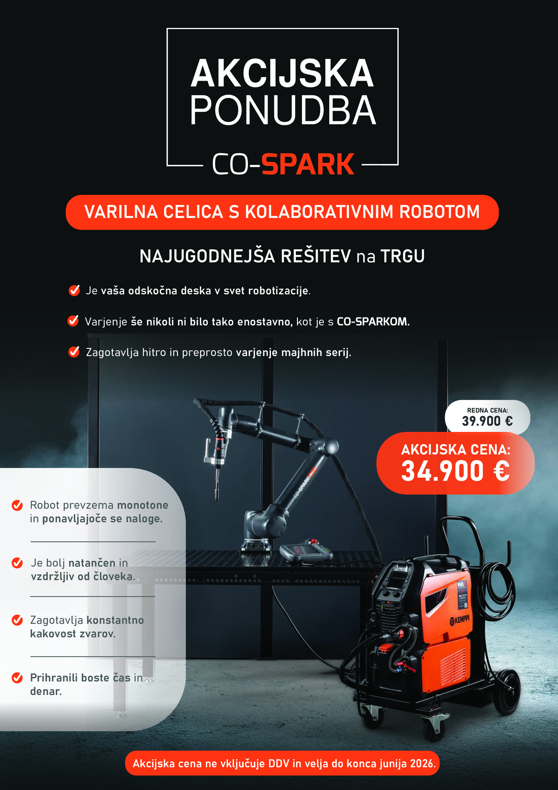 Kolaborativna robotska celica Co-Spark