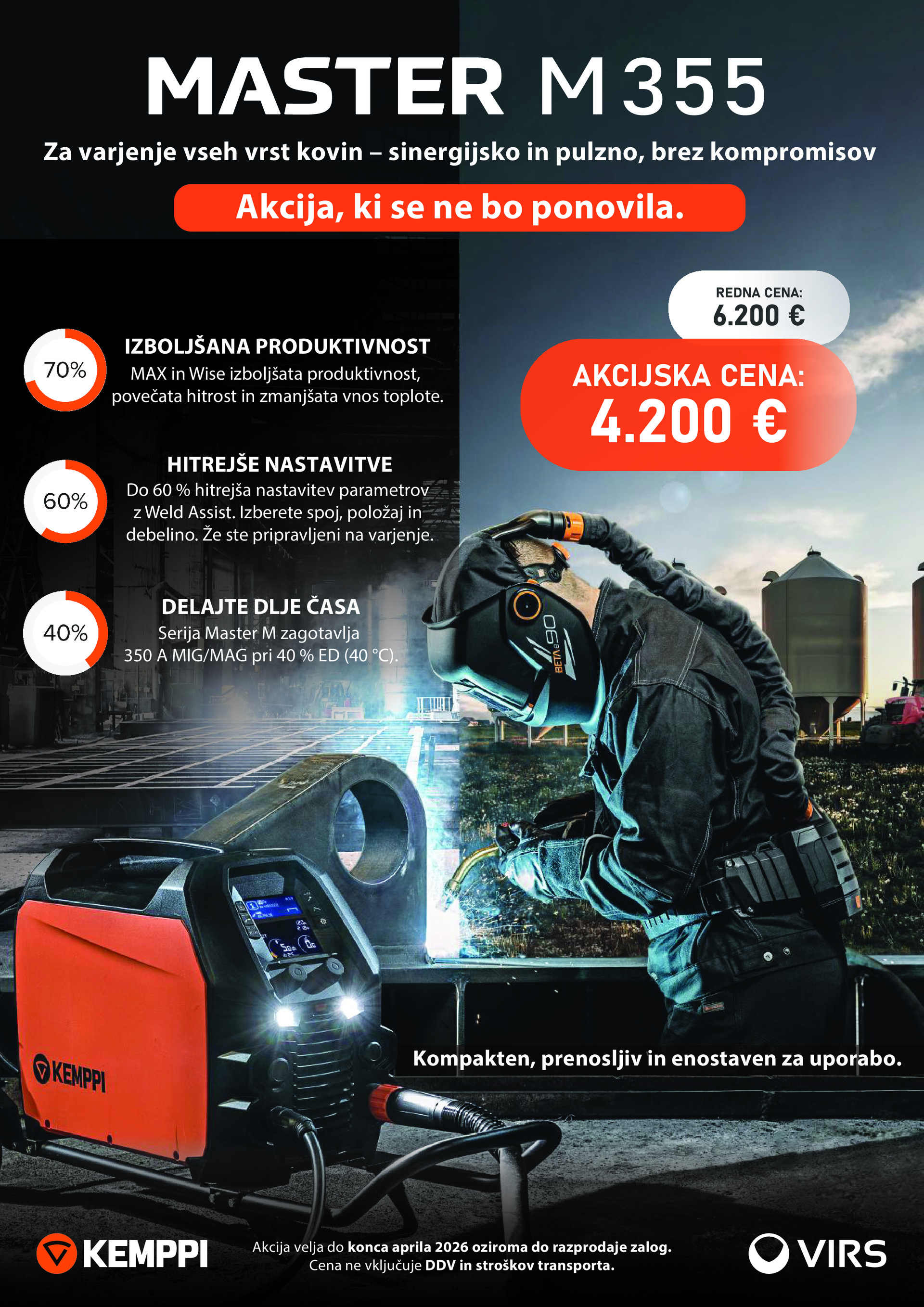 Kemppi varilni aparat Master M 355